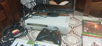 Xbox 360 Fat (Mod.Falcon)+Kinect+6 giochi original