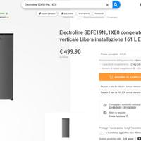 Frigo Electroline 161l nuovo, ancora in garanzia