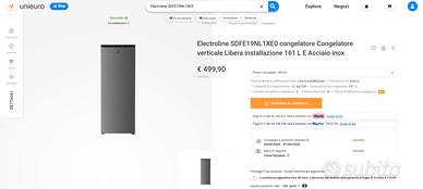Frigo Electroline 161l nuovo, ancora in garanzia