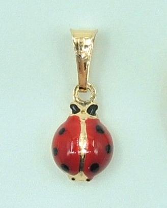 Coccinella in oro 18kt; 190€ => 114€ (-40%)