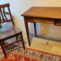 tavolino e sedia in legno massello 