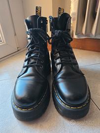 Dr Martens - Stivali platform Jadon pelle Smooth