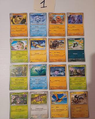 lotto carte pokémon 16 pezzi come nuove