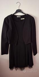 Vestito con tulle e coprispalle