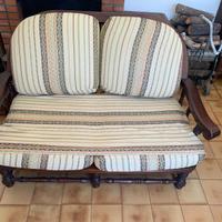 DIVANO LEGNO MASSELLO 2 POSTI 140x90