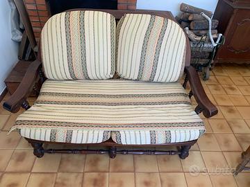 DIVANO LEGNO MASSELLO 2 POSTI 140x90
