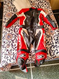 tuta moto spike divisibile 56 XXL XL