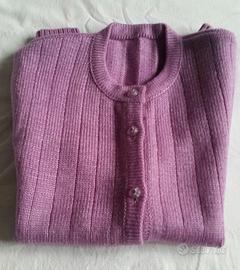 Gilet lana smanicato fatto a mano donna tg M (44) 