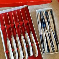 set 6 coltelli e forchette in corno
