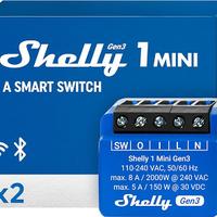 Shelly 1 Mini Gen3, 2 pezzi