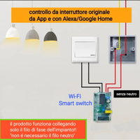 WiFi interruttore Alexa domotica semplice