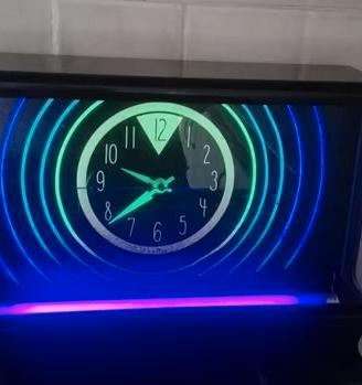 Rara lampada+ orologio GEMINI NEON 1988 MIAMI VICE