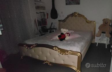 letto matrimoniale in stile barocco 