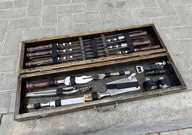 Set barbecue in legno