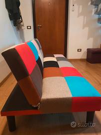 divano a quadri reclinabile 