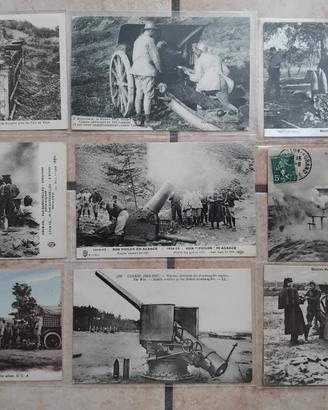 VECCHIE CARTOLINE CANNONI PRIMA GUERRA MONDIALE 