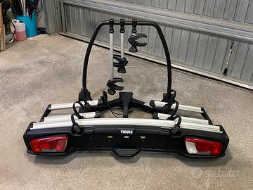 Portabici gancio traino pieghevole THULE 3 bici
