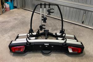 Portabici gancio traino pieghevole THULE 3 bici