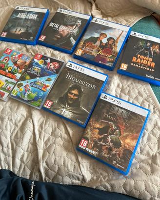 Giochi ps5 e nintendo switch