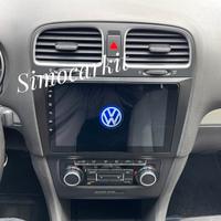 Autoradio 9'' Android 14 Carplay 2+64Gb Per Golf 6