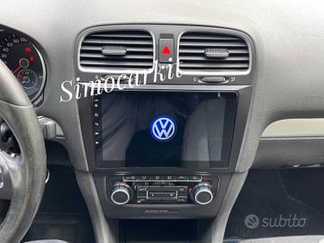 Autoradio 9'' Android 14 Carplay 2+64Gb Per Golf 6