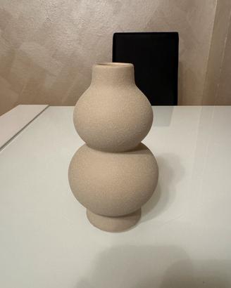 Vaso decorativo in ceramica ruvida/sabbiata