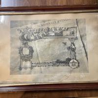 Antico vecchio quadro con cornice Antonio SALANDRA