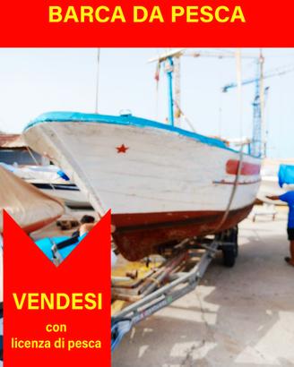Barca con licenza di pesca