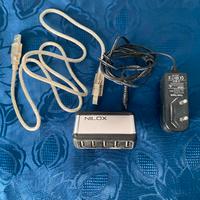 🔌 Hub USB Attivo NILOX + Alimentatore ⚡