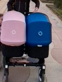 Passeggino gemellare fratellare donkey 3 bugaboo
