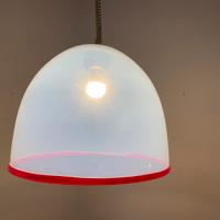 Lampadario in vetro anni 60-70