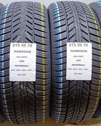 4 GOMME 215 50 19 HANKOOK 2024 100% RIF4228