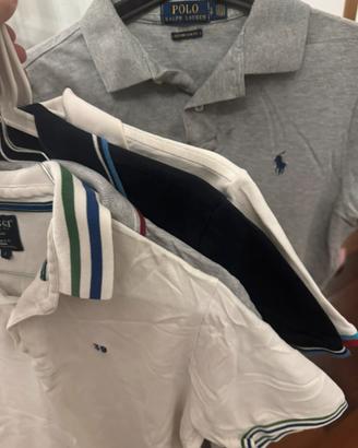 Lotto 6 Polo Uomo Originali Burberry Polo,