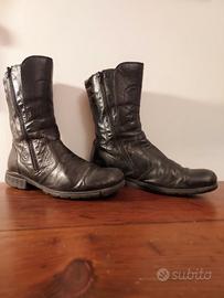 Nero Giardini stivaletti uomo pelle nera