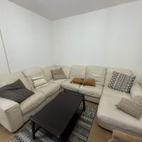 Divano “Divani&Divani” Natuzzi bianco vera pelle