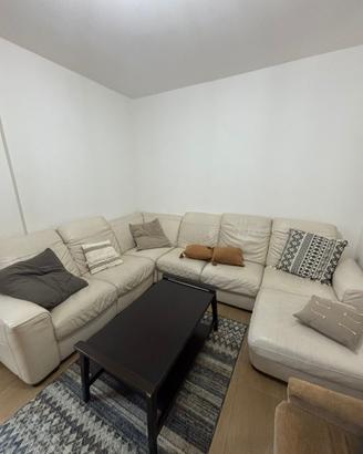 Divano “Divani&Divani” Natuzzi bianco vera pelle