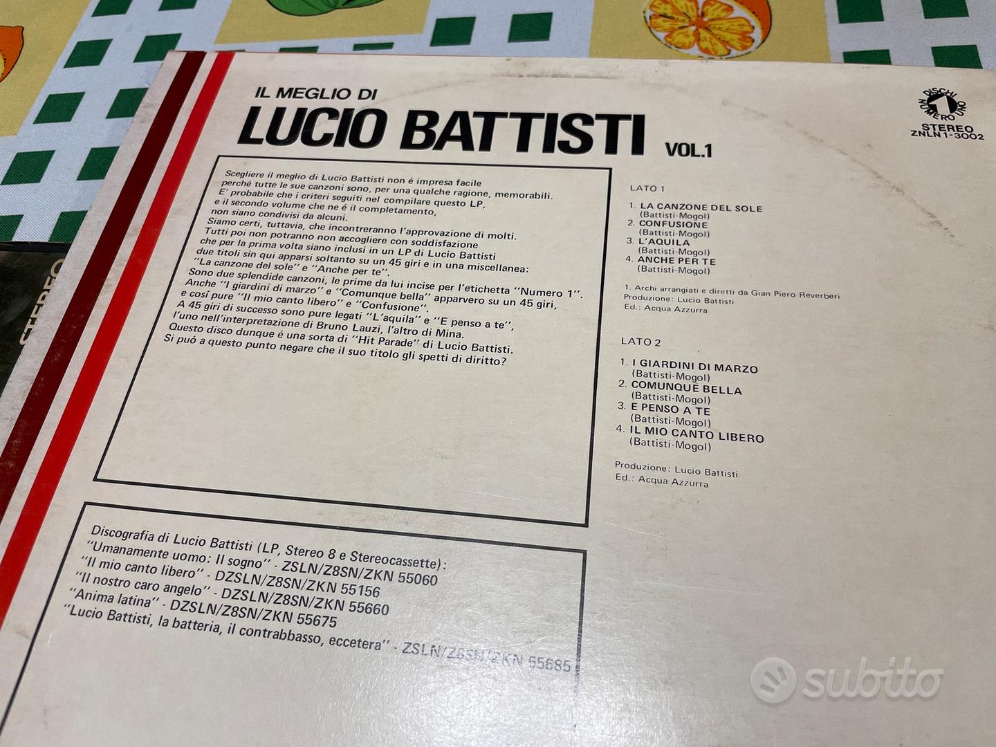 il meglio di lucio battisti vol 2 - lp vinile usato