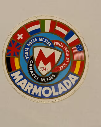 Adesivo originale vintage anni 80 STICKERS MARMOLA