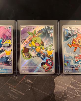 Starter Sinnoh - Pokemon carte 30 anniversario