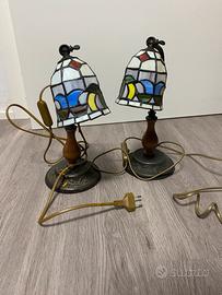 Coppia Abatjour stile liberty