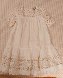 Abito TWIN SET cotone e pizzo 10 anni