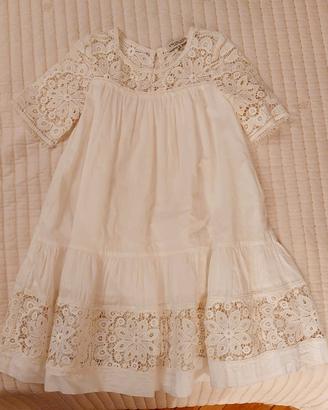 Abito TWIN SET cotone e pizzo 10 anni