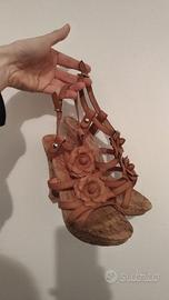 Scarpe donna, sandali tacco