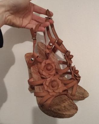 Scarpe donna, sandali tacco