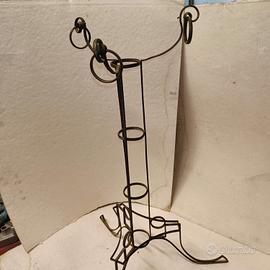 Antico porta vasi in ottone 