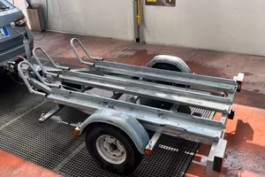 Carrello porta moto Cresci TM6 (frenato) 3 posti