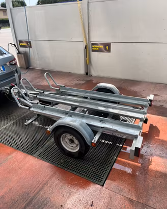 Carrello porta moto Cresci TM6 (frenato) 3 posti