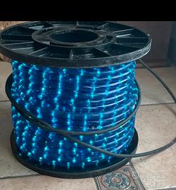Tubo luminoso 45 mt blu.