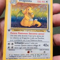 Dragonite fossil holo ITA prima edizione