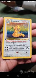 Dragonite fossil holo ITA prima edizione